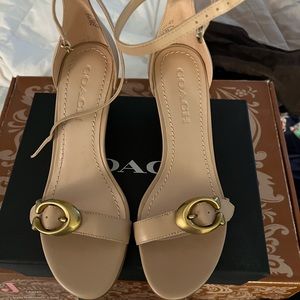 Coach Odetta Wedge, size 8, never worn.